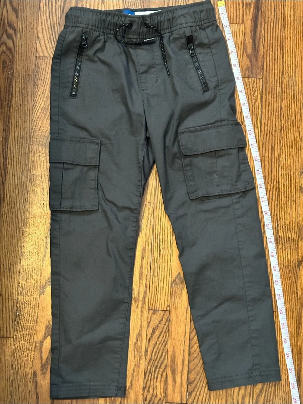 Old Navy Charcoal Gray Kids Cargo Taper tech pants